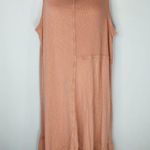 New Directions Women's Shark Bite Hem Shirt Dress Orange Large NWT Coastal Beach Photo 0