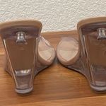Stuart Weitzman Tia 100 Lucite Wedge PVC Clear Upper/Nude Leather Sandals 7.5B Photo 3