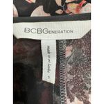 BCBGeneration  Women's Sheer Floral Jumpsuit Feminine‎ Deep V Neck Flowy Boho-S Photo 2