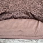 la vanya Women's Lace Overlay Jeweled Neck Tee T Shirt S SM Small Purple Stretch Photo 5