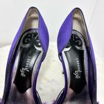 J. Renee Luxe decorated purple floral satin heels‎ size 7.5 Photo 2