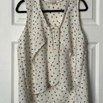 Pretty Good Tie-Neck Graphic Sailboat Print Blouse - Size L Photo 0