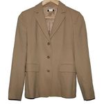 J.Crew Women's Tan Gold Wool Acetate Blazer Suit Coat Jacket Size 2 Petite 2P Photo 0