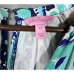 Lilly Pulitzer XS Women's Bryce Short Romper Slit Sleeves Coastal Photo 1