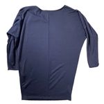 Nymphe  Tunic Womens Medium Navy Dolman Long Sleeve Boat‎ Neck Long Shirt Top Photo 1