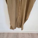 Acacia Swimwear Olive Green Oahu Oversized Dress Coverup Women's Large Yellow Photo 3