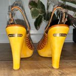 Michael Kors South Side Sling Luggage Sandal Peep-Toe Slingback Heels Photo 6