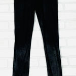 Spanx Black Faux Leather High Waisted Leggings Size S/P Shimmery Material Photo 0