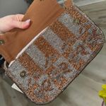 Anthropologie  Fiona beaded shoulder bag bows metallic bronze mixed coquette Photo 5