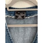 Vintage Liberty Wear Denim Vest Women 2X Blue Cropped Biker Festival Western Size XXL Photo 2