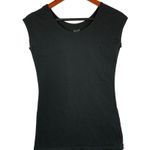 Mod Bod Womens Black Sleeveless Fitted Top S Cotton & Spandex Blend Photo 0