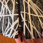 Joseph Ribkoff  Veston Jacket Blazer Black Silver Zip Abstract Lines Size 8 Photo 2