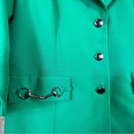 BFA Classics Vintage Green Lined Jacket/Blaze 3/4 Length Sleeves Mock Po… Size 6P Photo 8