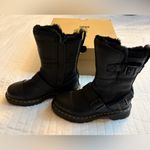 Dr. Martens KRISTY MID CALF FAUX FUR LEATHER BOOTS nib Photo 2