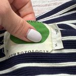 Anthropologie  Striped Peacoat Blazer Navy White Size XL Photo 9