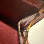 Etienne Aigner Vintage 60s 70s Leather Envelope Bag Clutch Leather Brass Photo 6