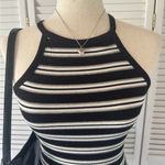 Heart & Hips  Striped Haltered Ribbed Summer Dress Photo 3