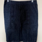 Dark denim 90s style pencil skirt size 4 Blue Photo 0