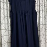 Love Squared  Navy Blue Dress with Pink Embroidery Photo 6