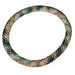 Crochet Glass Seed Bead Nepal Boho Bracelet Photo 0