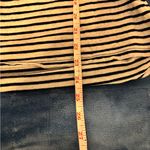 Lucky Brand Black and White Cap Sleeve Graphic Blouse Photo 4