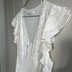 Amanda Uprichard  Cecelia Midi Dress in White Odyssey Lace Size XL Photo 3
