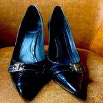 Christian Dior 
Patent Leather Pumps Front Silver Logo 42 Photo 7