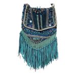 Antik Kraft  bohemian fringe turquoise crossbody Photo 6