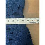 Banana Republic Navy Blue Floral Lace Sheath Dress Petite 8 Photo 6