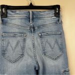 MOTHER The Straight Up Rambler Cargo Jeans in Bad Romance Womens 25 Blue Photo 7