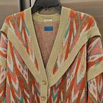 💕MOTHER💕 The Shake It Up Cardigan ~ Go With The Flow NWOT Orange Size L Photo 2
