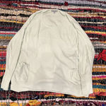 Lisa Todd Sweater Cream Loop Knit Sleeves And Pockets Size S 100% Cotton Photo 0