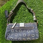 Guess Vintage Y2K Mini Baguette Denim Shoulder Bag Photo 1
