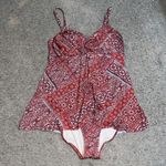 Garnet Hill  Ruched Overlay One Piece Swimsuit 12 Photo 1
