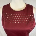 Mossimo Supply Co Burgundy wine laser cutout aline dress size medium Photo 1