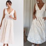 House Of CB House of‎ CB 'Emmelina' Vintage Ivory Floral Embroidered Corset Sundress NWOT  S Photo 15