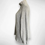 Aerie Gray Beige Mock Neck Wool Blend Pullover Sweater Size Small | EUC Photo 3