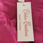 Elohim Creations Pink Wrap with Pleated Ends and Subtle Sheen NWT Photo 5