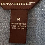Brit & Bridle‎ Button Down Shirt Size Medium Blue Photo 1