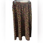 Leslie Fay  Black Floral Maxi Skirt Photo 2
