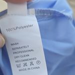 Moonsea Sky Blue Dress with Classic Collar Size L Photo 5