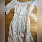 Look East Boutique Womens Romantic Coquette Peasant lined Cream Maxi Dress|Sz:M Size M Photo 7