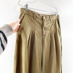 L'Agence Jayce High Rise Pleated Chino Wide Leg Pants Green 29 / 8 Photo 9