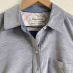 Tommy Bahama Blue Coasta Cord Long Sleeve Button Front Shirt Women's XS Photo 4