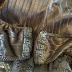 Vintage Elissia Black V Neck Lace Nightie Romper Bodysuit Size Medium Photo 4