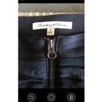 Madewell Broadway & Broome black silk mini draped skirt back zipper size 8 Photo 10