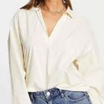 Monki NWT!  100% Cotton Poplin Top Size S Photo 0