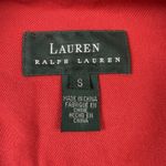 Ralph Lauren Polo Lauren  Red Denim Jacket Women's Small Cropped Trucker Logo Photo 6