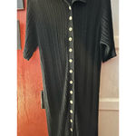 Free People  Riding Waves Midi Sweater, Black Medium Photo 8