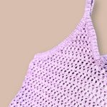 Free People FP Beach Dune Fauxchet Sweater Tank Pink Medium Photo 3